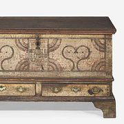 A painted and decorated dower chest Lehigh County, PA, dated 1782