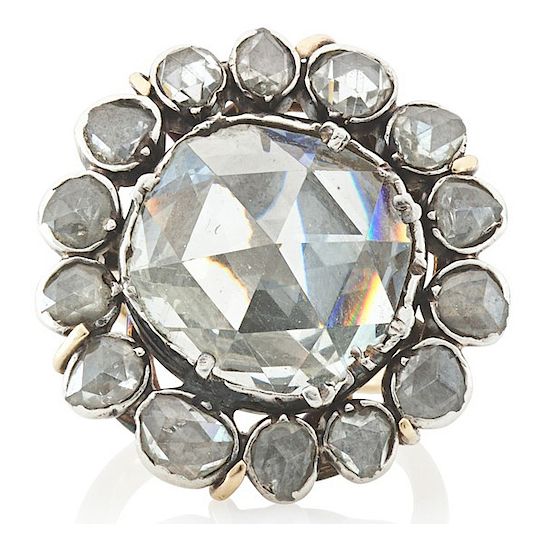 Rago Auction Offers A Rose-cut Diamond Button Ring Which Belonged To ...