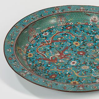 Chinese Cloisonne Charger Hits $315,000 at Skinner