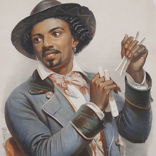 Blackwell Auctions Selling Scarce 1850s Lithograph of Black Musician