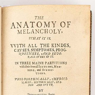 Pook & Pook Presents Early Copies of Newton’s Method of Fluxions and Burton’s The Anatomy of Melancholy