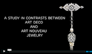 A Study in Contrasts Between Art Deco and Art Nouveau Jewelry