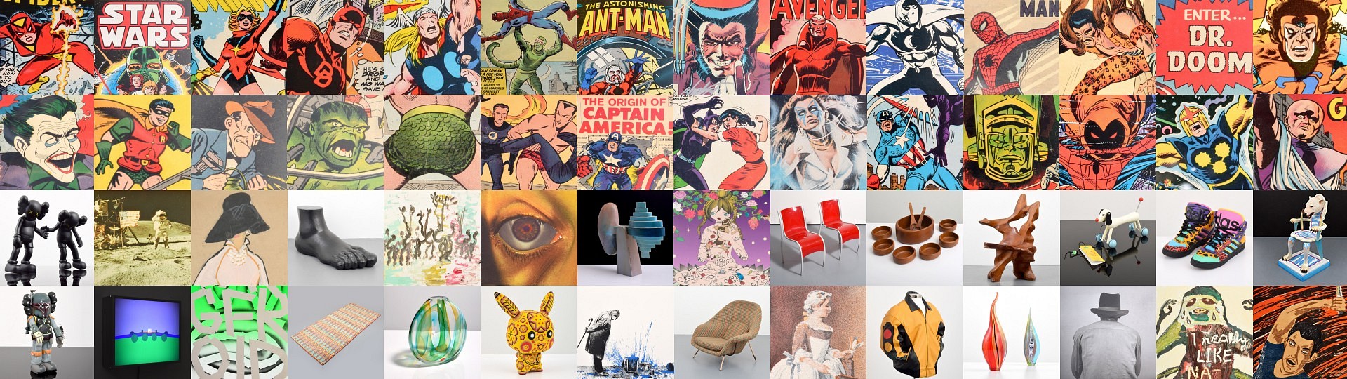 Comics, Culture, Fashion & Art: 1950s-Present by Palm Beach Modern Auctions