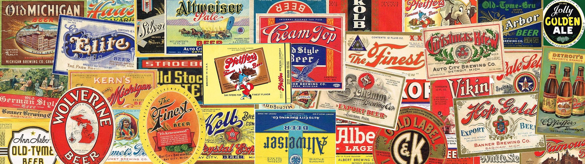Day 1  -TavernTrove's Monday Evening Vintage Michigan Beer Label Auction by TavernTrove