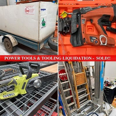 Unreserved Powertools, Ladders & Tooling Liquidation by Martin Auctioneers and Valuers
