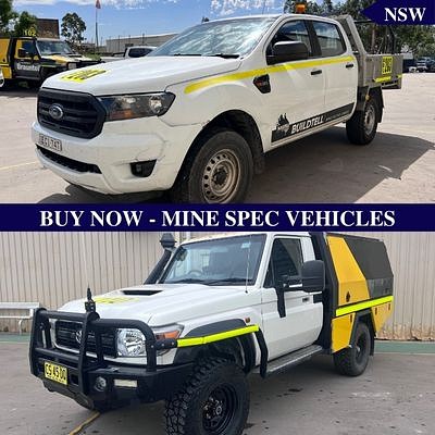 BUY NOW!! Mine Spec Vehicles by Martin Auctioneers and Valuers