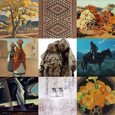 Annual Fine Art Auction and Navajo Rug Benefit Sale, Maynard Dixon, Mark Maggiori, Ed Mell by Mark Sublette Medicine Man Gallery