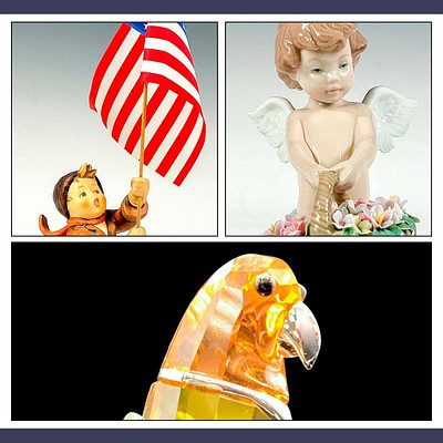 Swarovski, Lladro, & Hummels Figurine Auction by Lion and Unicorn