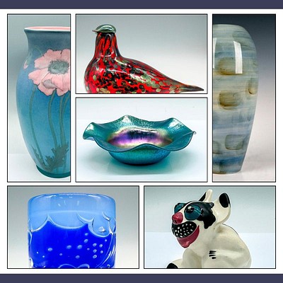 American Art Pottery & Glass Auction by Lion and Unicorn