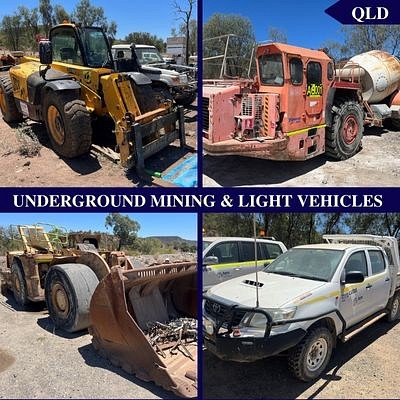Underground Mining and Light Vehicles by Martin Auctioneers and Valuers