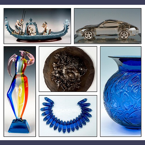 Opulent Art Glass, Crystal, & Ceramic Decor by Lion and Unicorn