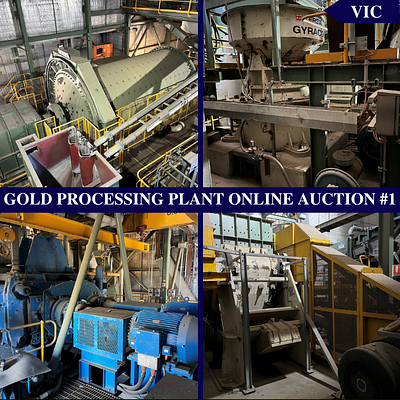 Gold Processing Plant Online Auction #1 - Crushing, Screening, Grinding and Milling by Martin Auctioneers and Valuers