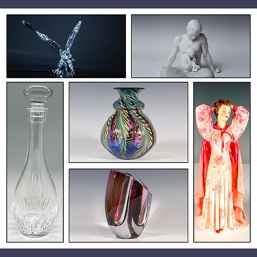 Miami Art Glass, Crystal & Ceramic Decor Sale by Lion and Unicorn