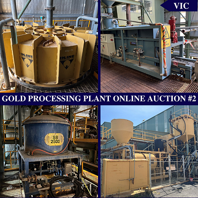 Gold Processing Plant Online Auction #2 - Wet Plant, Gravity Circuit and CIL Plant by Martin Auctioneers and Valuers
