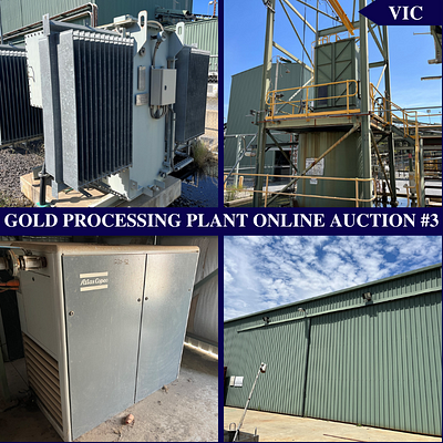 Gold Processing Plant Online Auction #3 - Electrical, Services, Sheds and Sundry by Martin Auctioneers and Valuers