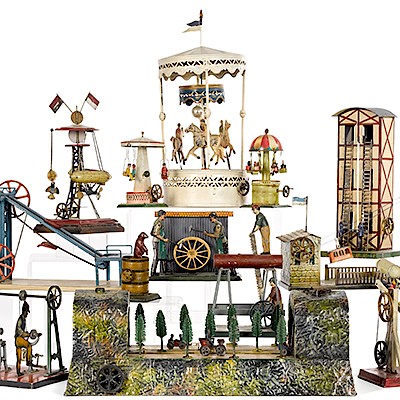 Antique Toy Auction by Pook & Pook Inc. with Noel Barrett Antiques & Auctions LTD