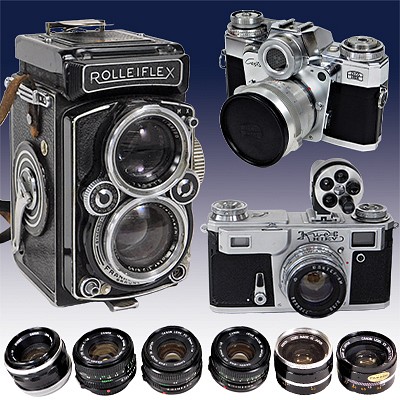 Huge!  35mm & Small Format Vintage Camera Auction by Bruneau & Co. Auctioneers