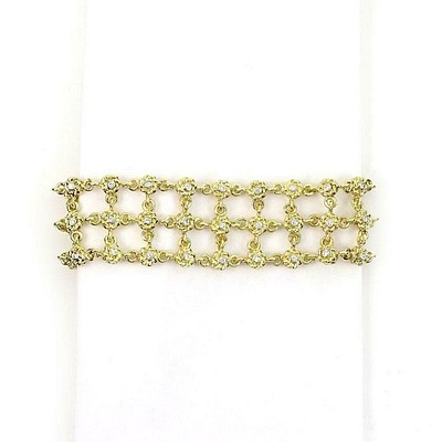 Chanel Camellia 18k White Gold Link Bracelet sold at auction on