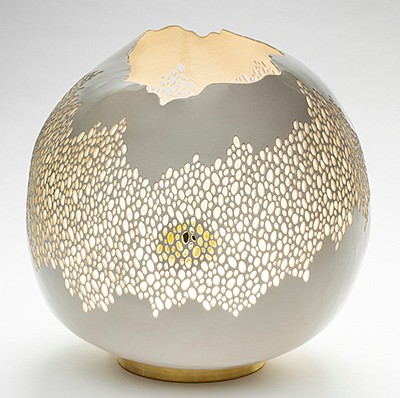 Kate Tremel Clay- hand formed porcelain pottery and lighting by Kate Tremel