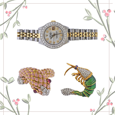 Holiday Jewels and Timepieces by A Touch of the Past