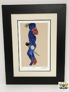 After Dali, Chagall, and Picasso Lithograph by NY Elizabeth