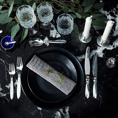 A Curated Collection of Georg Jensen & Danish Silver Hollowware & Cutlery by Greg Pepin Silver