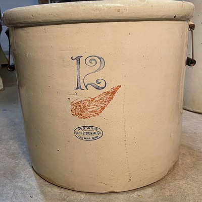 Day 1: Antique Stoneware Crock Estate 1 Owner by Rivich Auction