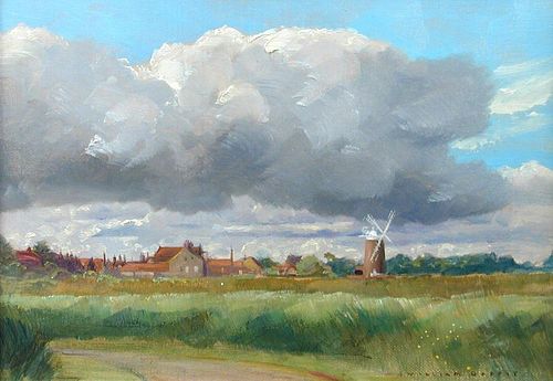 § Will Garfit (British, 20th Century) Cley, Norfolk signed lower right "Will Garfit" oil on board 17
