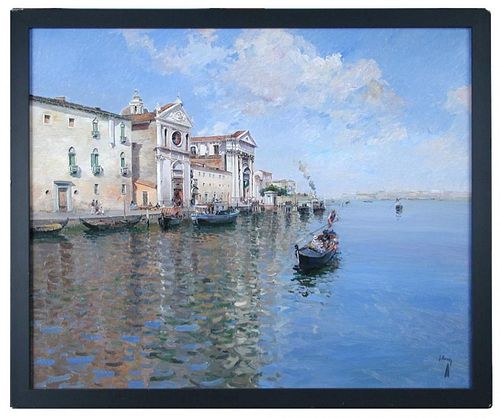 § Jose Checa Galindo (Spanish, b.1950) Venice signed lower right "J Checa" oil on canvas 50 x 61cm (