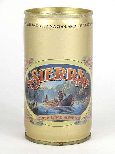 1977 Sierra Beer 12oz Tab Top Can T124-35, Pittsburgh, Pennsylvania