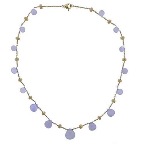 Marco Bicego Paradise Chalcedony 18k Gold Necklace