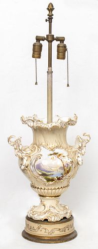 Capodimonte Style Porcelain Table Lamp