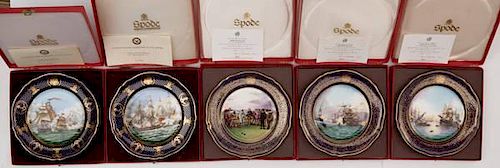 British Empire Themed Plates by Spode, Lot of 17 