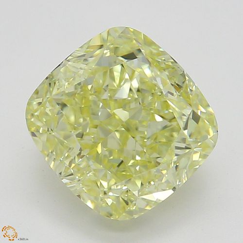 1.55 ct, Natural Fancy Yellow Even Color, VVS1, Cushion cut Diamond (GIA Graded), Appraised Value: $29,100 