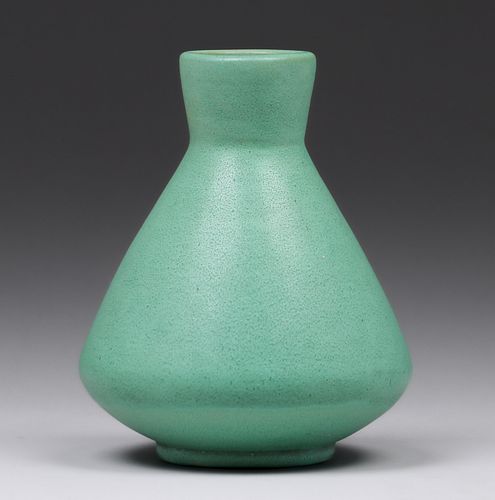 Teco Pottery Matte Green Vase c1910s
