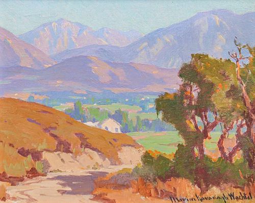 Marion Wachtel Painting San Gabriel Mountains c1910s