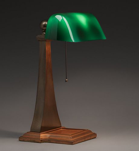 Amronlite Emerald Green Desk Lamp c1917