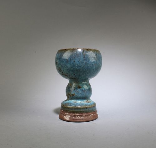 A Jun Ware Candle Holder