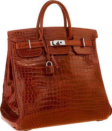 Sold at Auction: Hermes Tan Leather Birkin 40cm Handbag