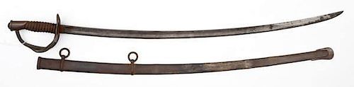 Civil War Model 1860 Light Cavalry Sword By Ames 