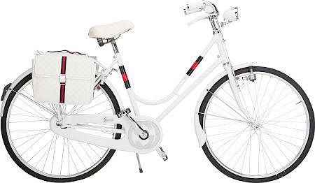 kage frimærke Ejeren Gucci Limited Edition White Carbon Fiber & Aluminum Bicycle with Monogram  Canvas Saddle Bags Very Good to Excellent Condition 70" Width x 39" Height  sold at auction on 8th December | Bidsquare