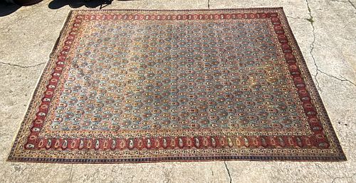 Early 19th C. Persian Tabriz Large Area Rug 