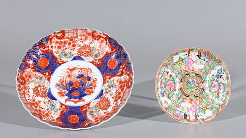 Two Chinese Enameled Porcelain Dishes