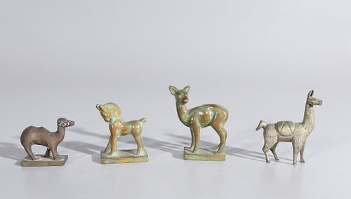 Group of Antique Bronze Animals