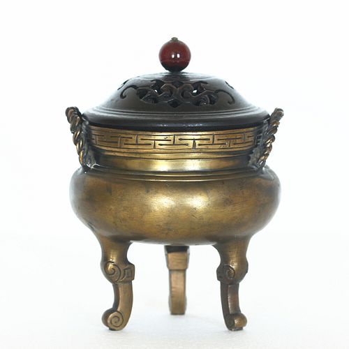 Chinese Three Footed Bronze Censer