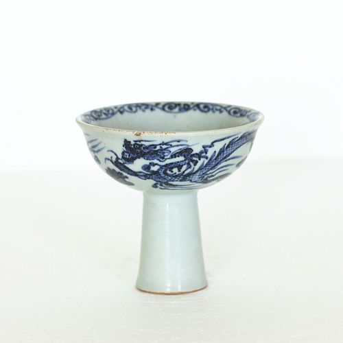 Chinese Blue & White Procelain Goblet