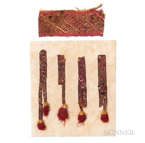 Five Nazca Textile Fragments