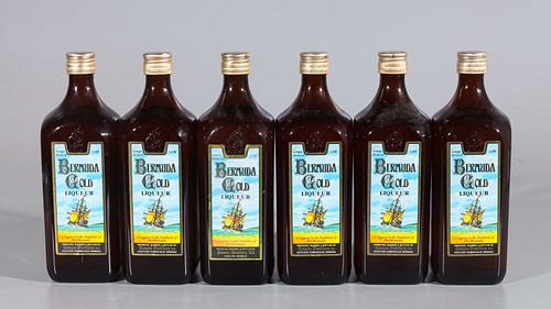 Six Bottles of Bermuda Gold Liqueur