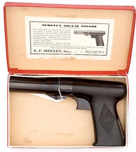 Sedgley Signal Pistol in Original Box 