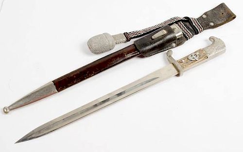 German WWII Matching Police Dress Knife by Horster 